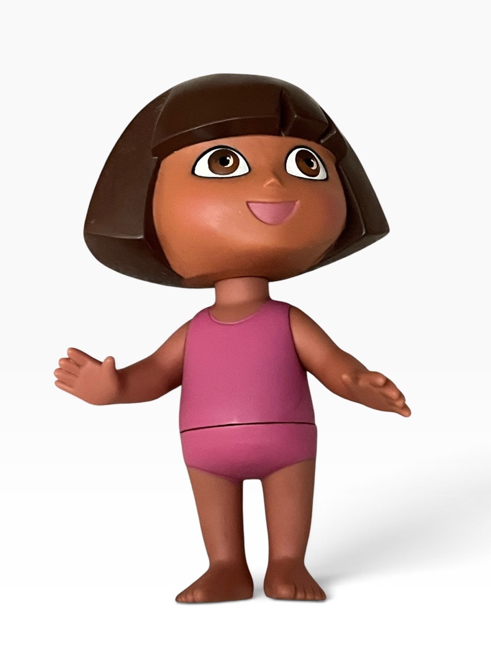 Vintage 2002 Mattel Splash Around Dora Explorer 8” Bath Pool Doll Figure Y2K